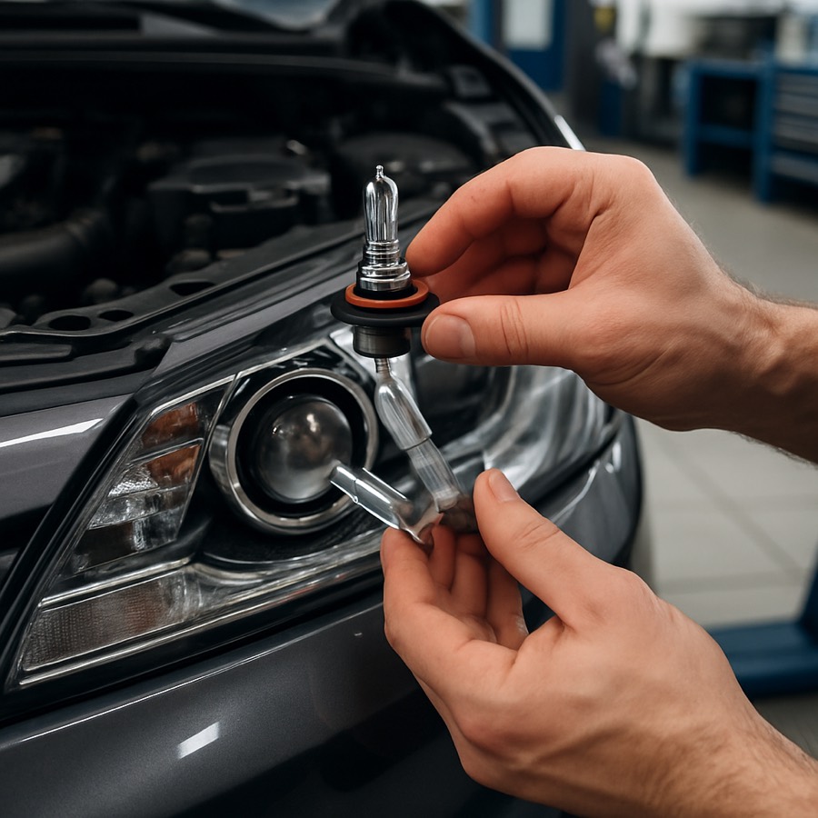Headlight and globe replacement